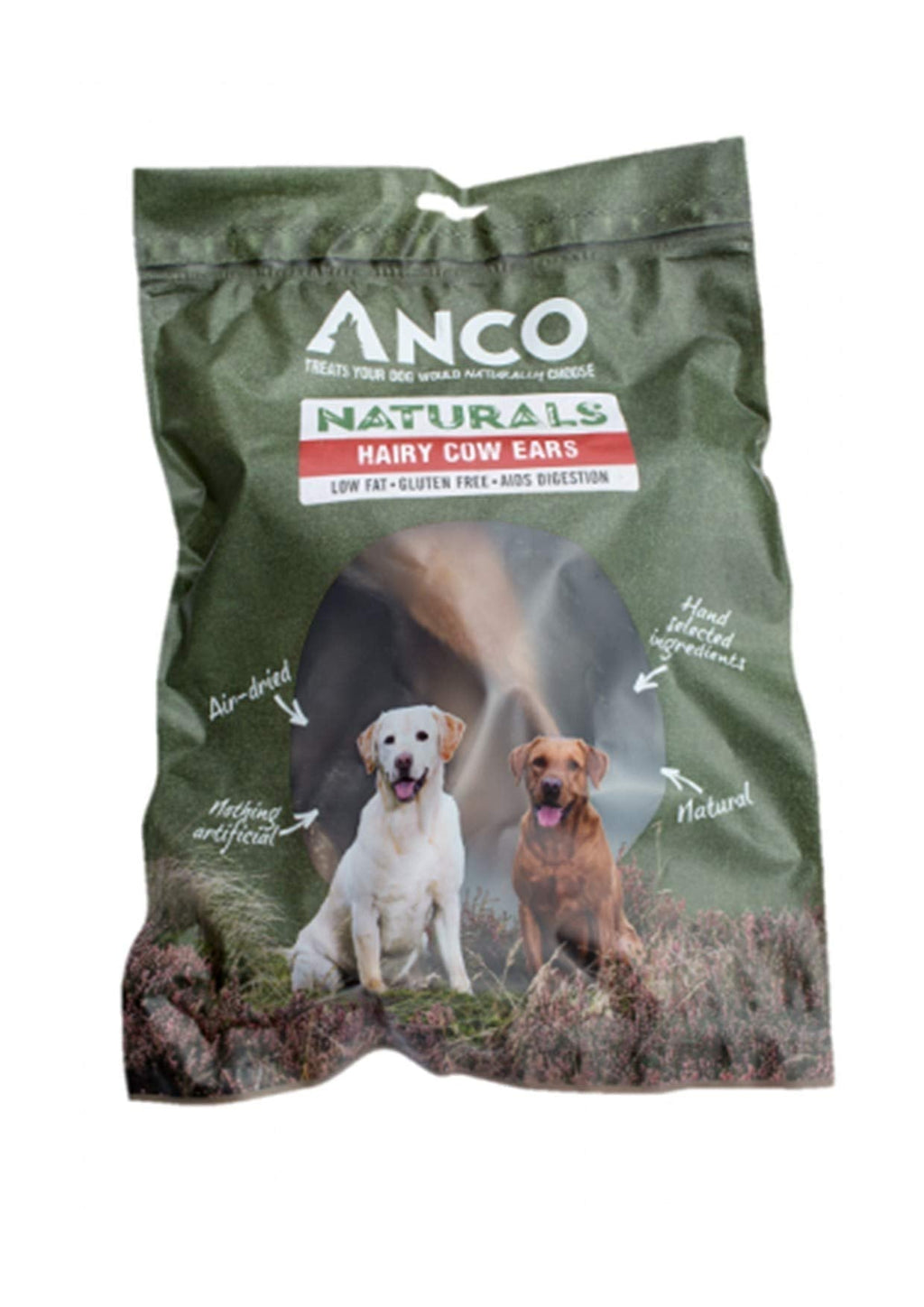 Anco Naturals Hairy Cow Ears Dog/Puppy Treat - 3 Ears Per Pack - 100% Healthy & Natural - PawsPlanet Australia