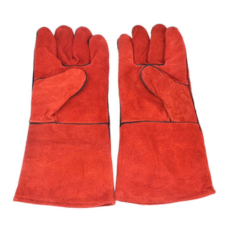 Balacoo 1 Pair Bird Training Anti-Bite Gloves Pet Parrot Chewing Working Safety Protective Gloves for Squirrels Hamster Cockatiels Finch Macaw (Red) - PawsPlanet Australia
