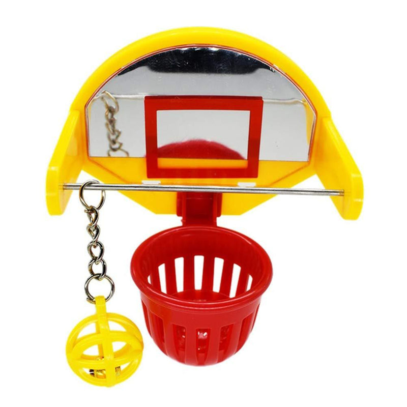 VILLCASE Bird Intellective Toy-Mini Basketball Toys Funny Parrot Training Toys Chew Activity Toy Cage Accessories for Budgie Parakeet Canary - PawsPlanet Australia