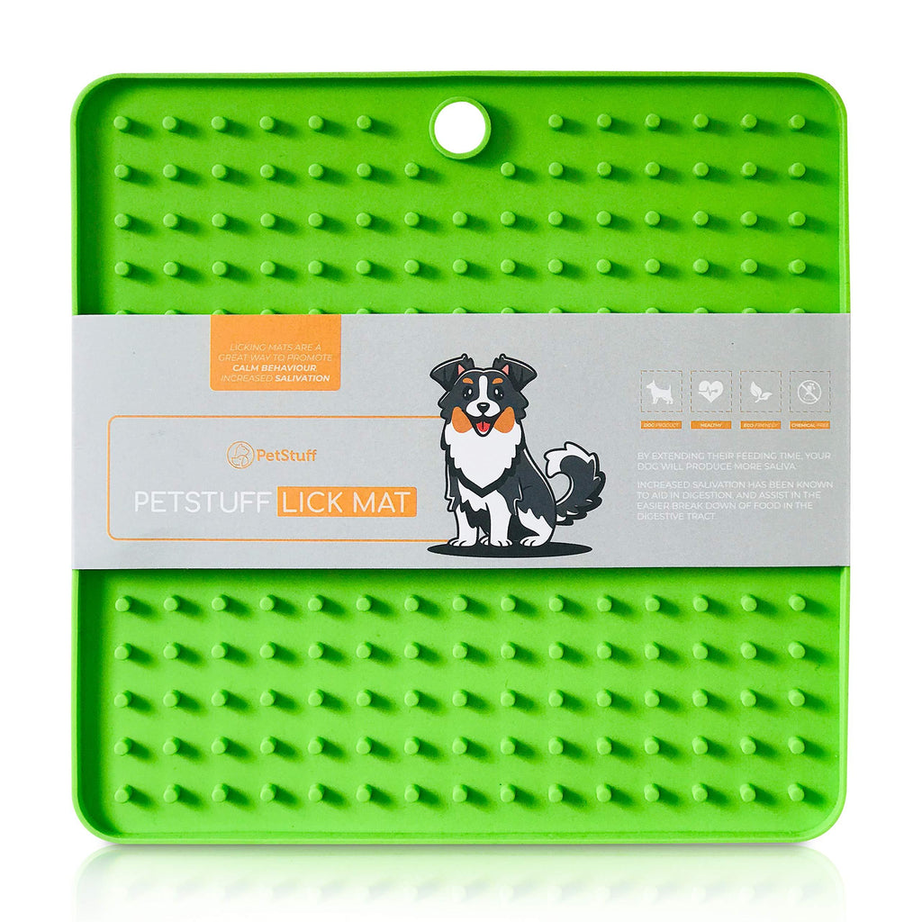 Petstuff Dog Lick Mat (Green) 2 Pack Green - PawsPlanet Australia