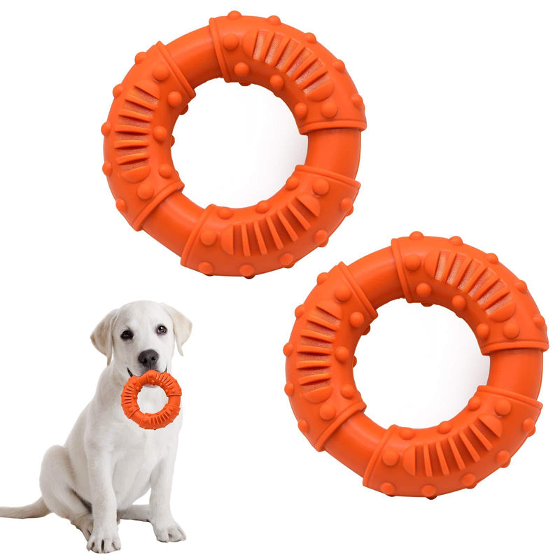 Starlight Baby Non-Toxic Natural Rubber Long Lasting Indestructible Dog Toys, Tough Durable Puppy Chew Toy for Medium Large Dogs - Fun to Chew, Chase and Fetch… (yellow) yellow - PawsPlanet Australia