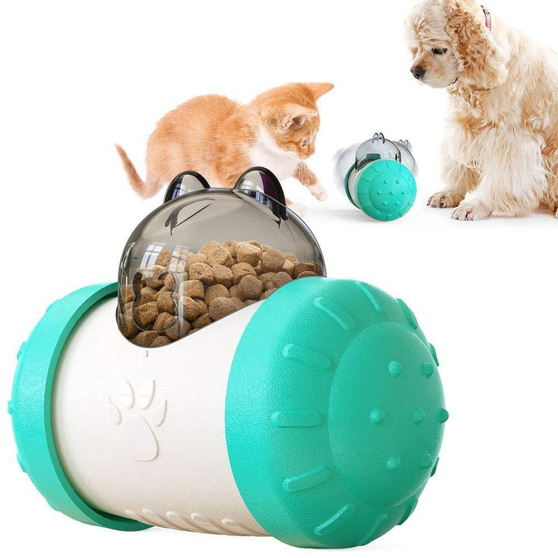 Supersnailman Treat Dispensing Dog Toy - Dog Treat Ball/Food Dispenser/Interactive Toys/Slow Eating IQ Treat Ball for Small Medium Dogs and Cats (Blue) Blue - PawsPlanet Australia