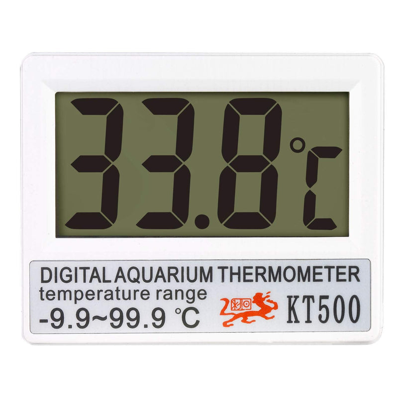 Aquarium Thermometer, Terrarium Water Temperature Digital Fish Tank Thermometer with Large LCD Display, Accurate Temperature Reading for Aquarium Terrarium Amphibians, Cordless Thermometer - PawsPlanet Australia