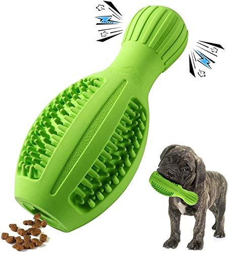 Dog Chew Toy, Dog Chewers Toys Squeaky Dog Toy Indestructible Dog Toothbrush Stick for Small and Medium Dogs--Natural Rubber with Milk Flavor (green) - PawsPlanet Australia