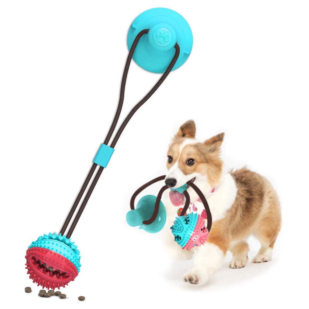 Rope ball cleaning teeth Suction Cup Dog Toy, Pet Molar Bite Toy, Dog Chew Toys, Interactive Pet Treat Ball for Chewers and Toothbrush, Dog Multifunction Interactive Ropes Toys - PawsPlanet Australia