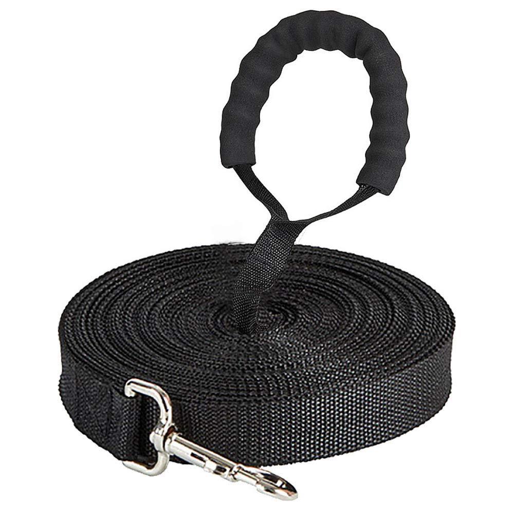 Training Leads for Dogs - Nylon Long Training Dog Leash Long Dog Recall Lead, Long Line for Dog Tracking Training, Long Lead Leash for Pet Recall Obedience with Comfortable Padded Handle (30M/100ft) 30M/100ft - PawsPlanet Australia