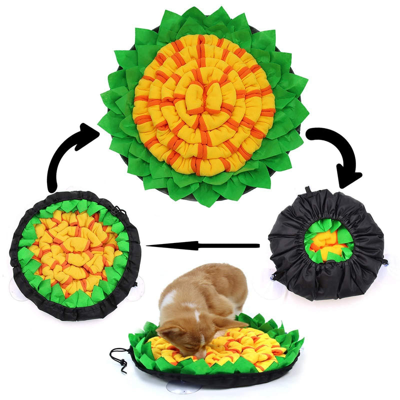 AWOOF Snuffle Mat for Dogs, Dog Puzzle Pet Feeding Mat, Durable Nosework Blanket, Non Slip Dog Training Pad Activity Dog Toys for Encourages Natural Foraging Skill and Stress Release - PawsPlanet Australia