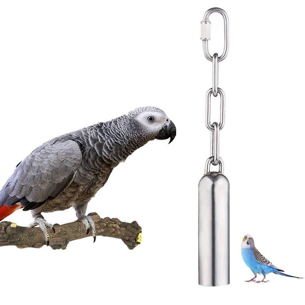 zfdg Bird Parrot Bell Toys, Stainless Steel Bell Toys, Bird Stainless Steel Bells Toy, Parrots Bells Toy, with Sweet Sound, for Bird Parrot Macaw African Greys Cockatoo Parakeet Cockatiels - PawsPlanet Australia