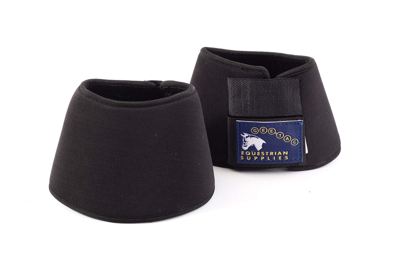 Gee Tac Neoprene Over Reach Brushing Boots Pony BLACK - PawsPlanet Australia