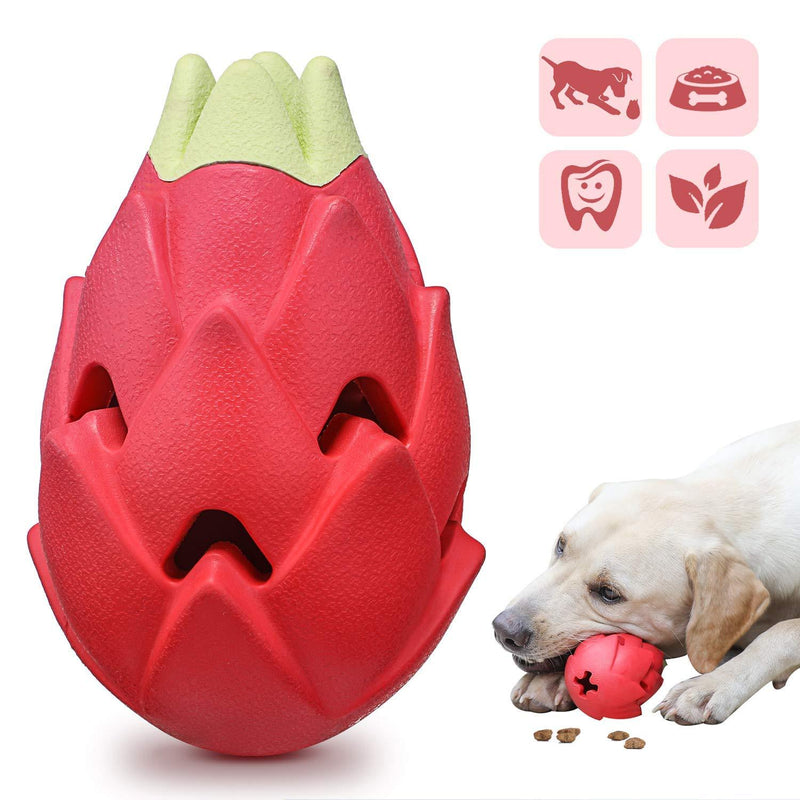 Iokheira Dog Chew toys Indestructible Tough Dog Toy for Aggressive Chewer Durable Natural Latex Dog toys Treat Dispensing Toy for Small Medium and Large Dogs Release Boredom Red - PawsPlanet Australia