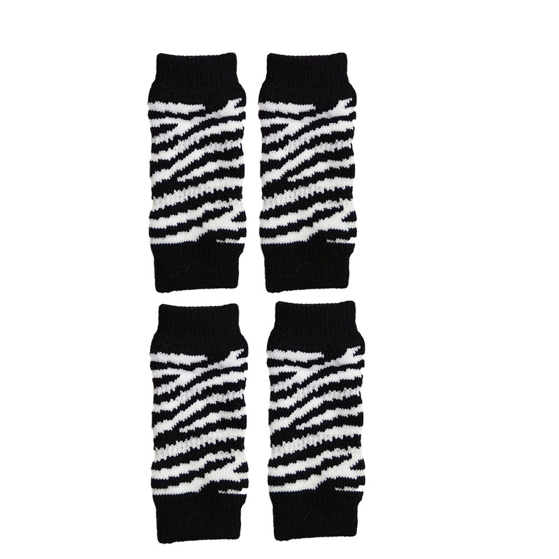 AWOCAN Pet Knitted Leg Warmer for multi pattern?Pet socks Suitable for Small Medium Dogs Cats?Fashionable, Clean and warm (S, BLACK) S - PawsPlanet Australia