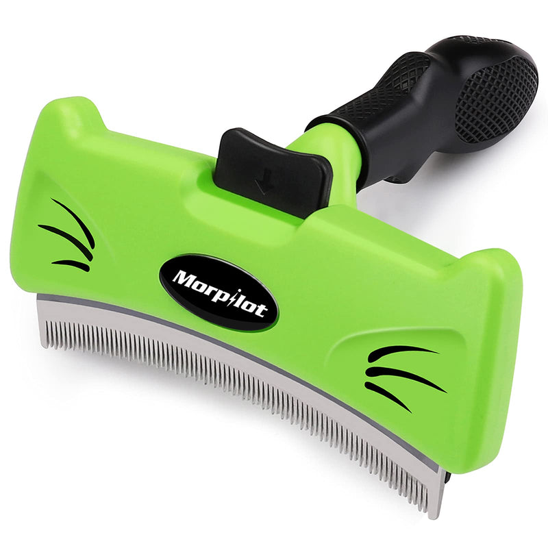 Morpilot Pet Grooming Brush, Deshedding Dog Brush with Quick Self Cleaning, Professional Pet Comb Removes Loose Hair and Combats Reduces Shedding Up To 95%, Deshedding Brush for Dogs and Cats (L) Size£ºL - PawsPlanet Australia