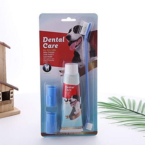 Dog Dental Care Pet Toothpaste Toothbrush Set, Dog Toothpaste Set, Pet Grooming - PawsPlanet Australia