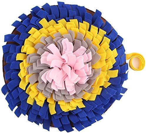 Amor Aeol Pet Snuffle Mat ，Dog Slow Eat Bowl Training Foraging，Fun to Use Design Durable and Machine Washable，Dog Puzzle Toys，Durable Interactive Puzzle Toys for Training Foraging Skills (Blue) Blue - PawsPlanet Australia