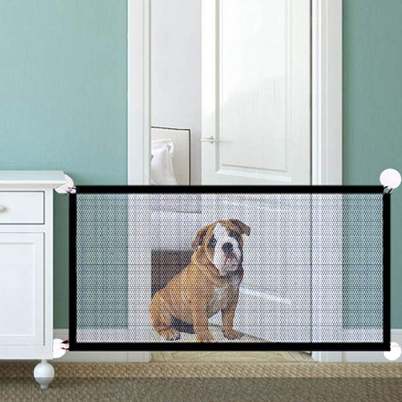 LQRLY Magic Gates for Dog, Pet Safety Gate, Portable Folding Mesh Dog Gate for Pets (180x72cm) - PawsPlanet Australia