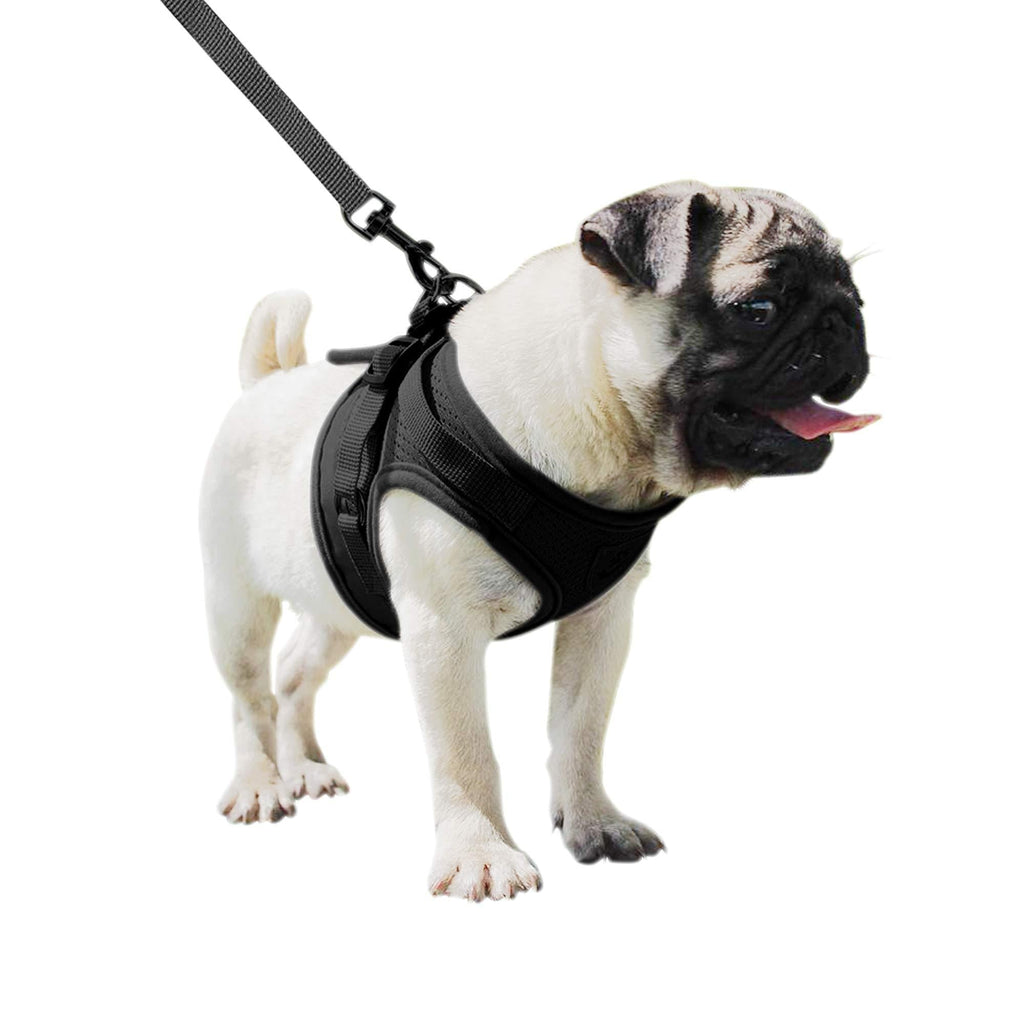 Pet Dog Harness Reflective Padded Dog Pulling Harness:Black Medium Size:27-32 in/69-81cm-for Training & Guard- Protect & Guard Your Dog. - PawsPlanet Australia