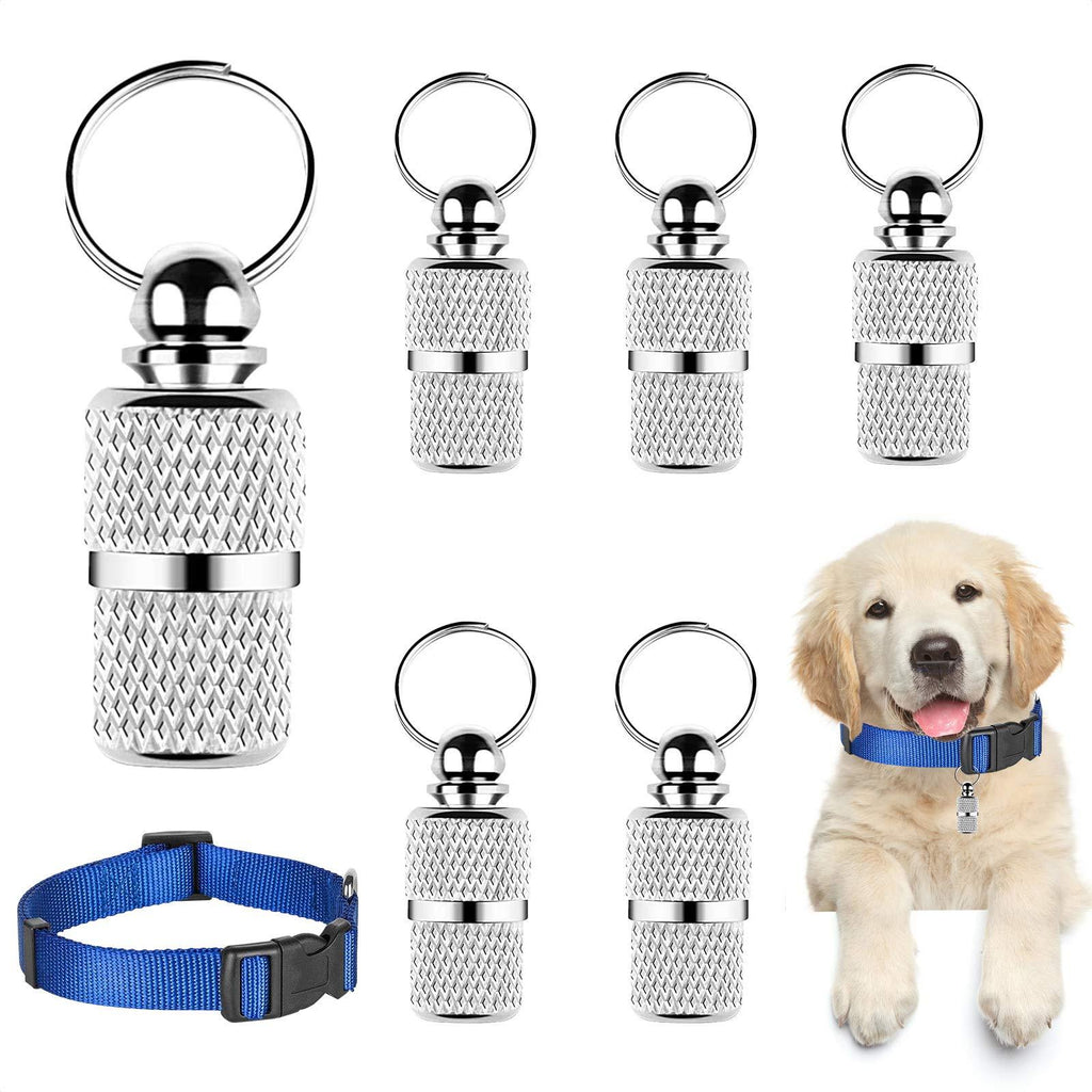MOSNOW 6 Pcs Pet ID Tags, Dog Tags with Address Name Label ID Name Tags for Cat Puppy Pet Anti-Lost Collar Tag for Cat Collar Dog Care Dog Accessories (0.4 * 0.28 inch) - PawsPlanet Australia