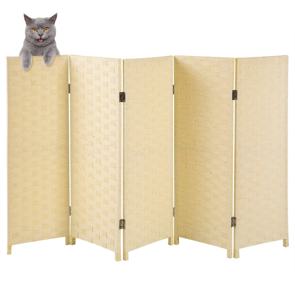 Yangbaga Cat Litter Box Privacy Screen, 3.1' High 5' Wide Foldable and Detachable, Great Decor and Easy to storage - PawsPlanet Australia