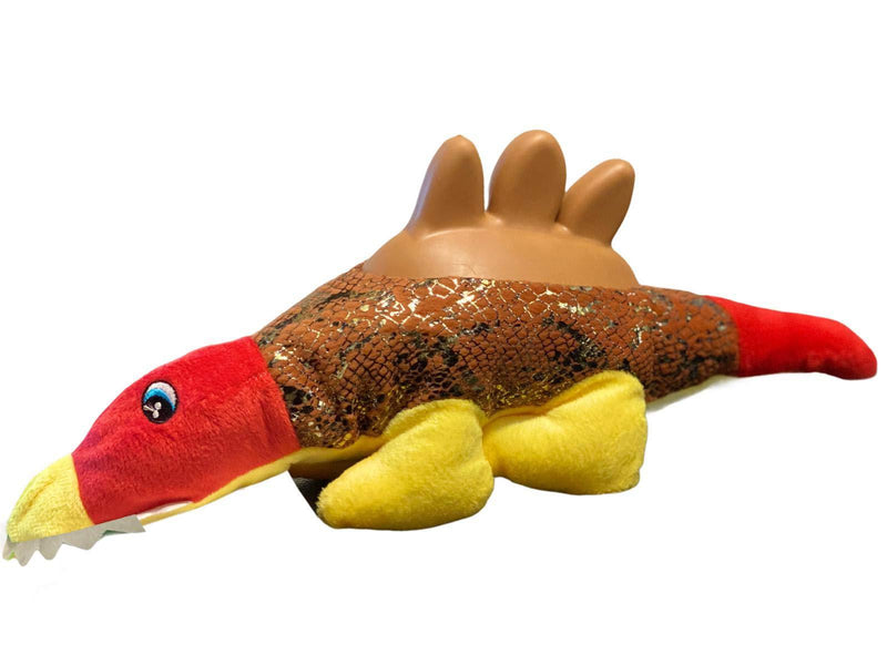 Dog Interactive Pet Plush Chew Toy Squeak Honking Dog Toys Dinosaur Puppy Gift Large Toy (Red) Red - PawsPlanet Australia