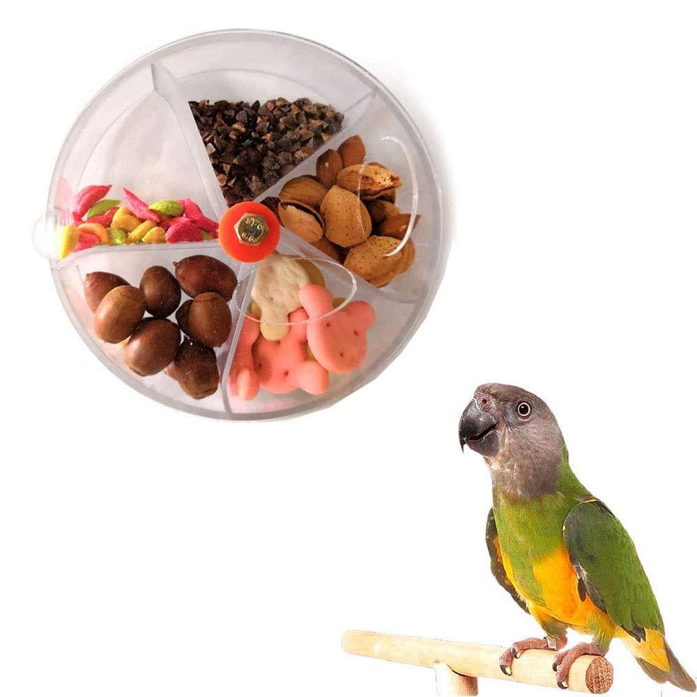 Bird Foraging Toy, Parrot Foraging Wheel, Bird Puzzle Feeder, Intelligence Growth Cage Toys, Parrot Food Feeder, for Parrot Budgie Parakeet Cockatiel Conure - PawsPlanet Australia