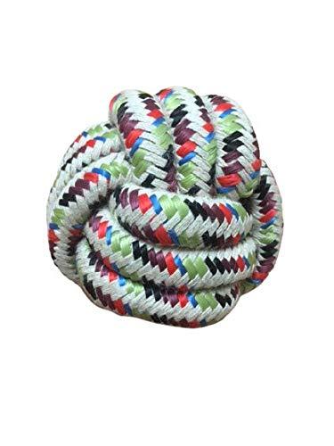 Cwell Rope Ball Toy for Dogs, Braided Cotton Chew Knot Ball for Dog Teeth Cleaning X LARGE - PawsPlanet Australia