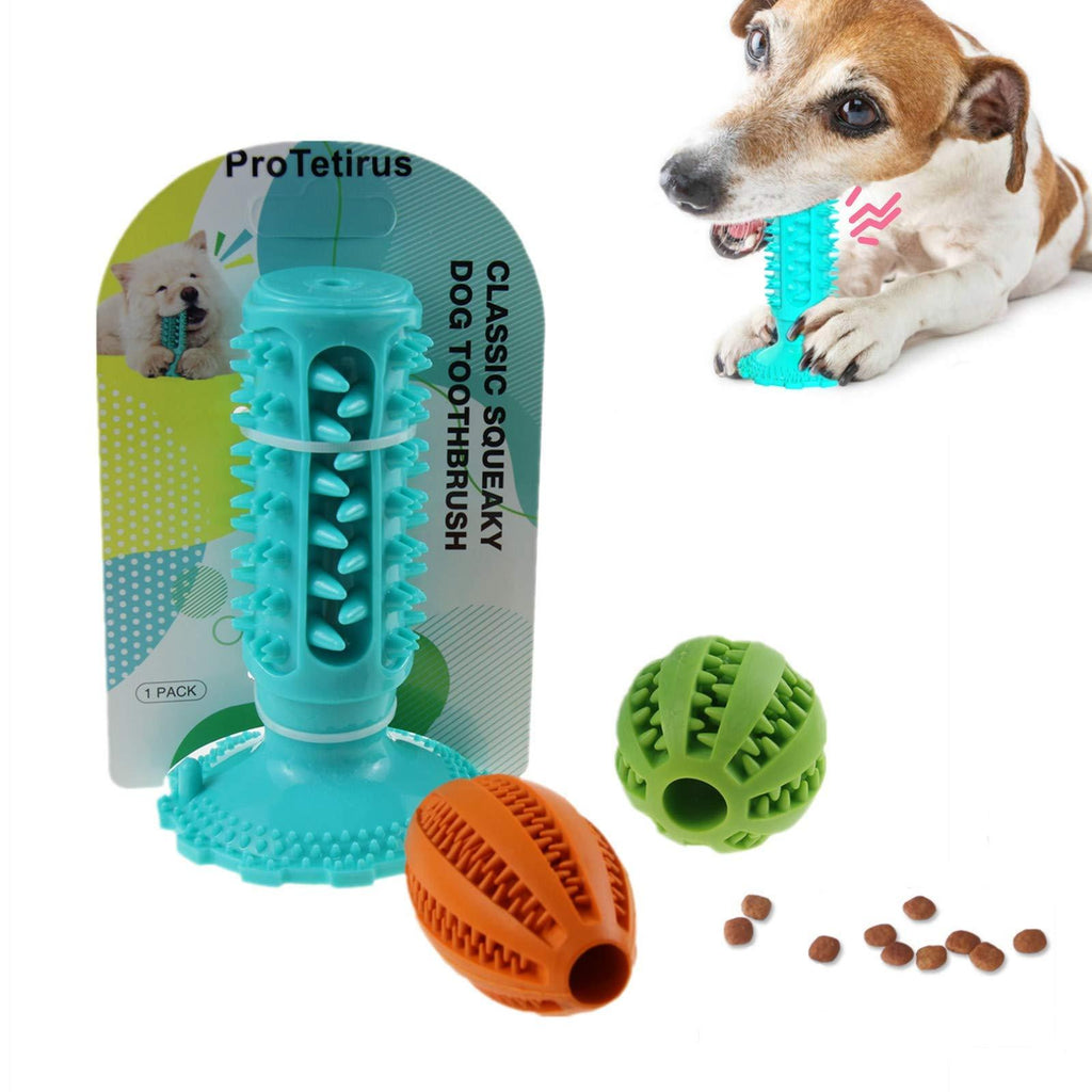 Dog Toy Set Dog Chew Toy Squeak Toys for Dogs Indestructible Dog Toothbrush Toy Dog Puzzle Toy Set Interactive Dog Toys Suitable for Small and Medium Dogs 3 Pack Blue - PawsPlanet Australia