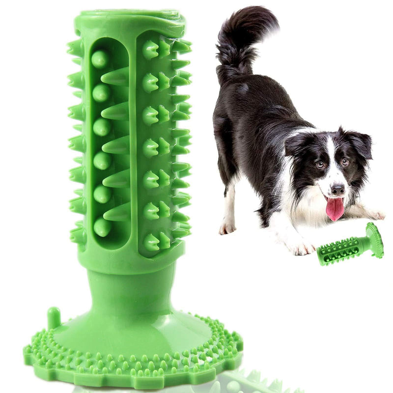 Dog Toys for Medium Dogs Indestructible Dog Chew Toys Dog Teeth Cleaning Toys with Suction Cup Squeaky Dog Toys Suitable for Medium and Large Dogs Interactive Toys for Dogs Green - PawsPlanet Australia