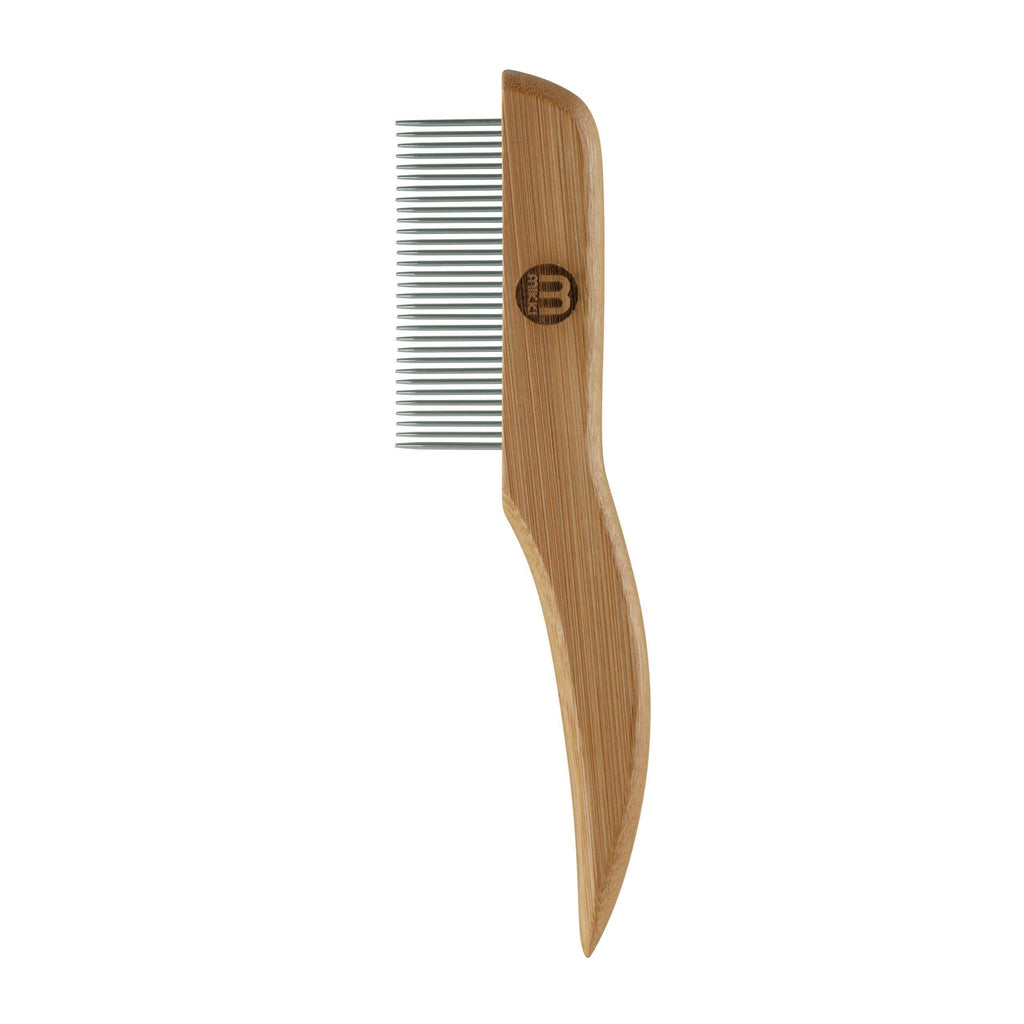 Mikki Bamboo Anti-Tangle Comb for Dog, Cat, Puppy with Medium and Long Hair Coats, Removes Knots, Matts and Tangles, Handmade from Natural Bamboo - PawsPlanet Australia