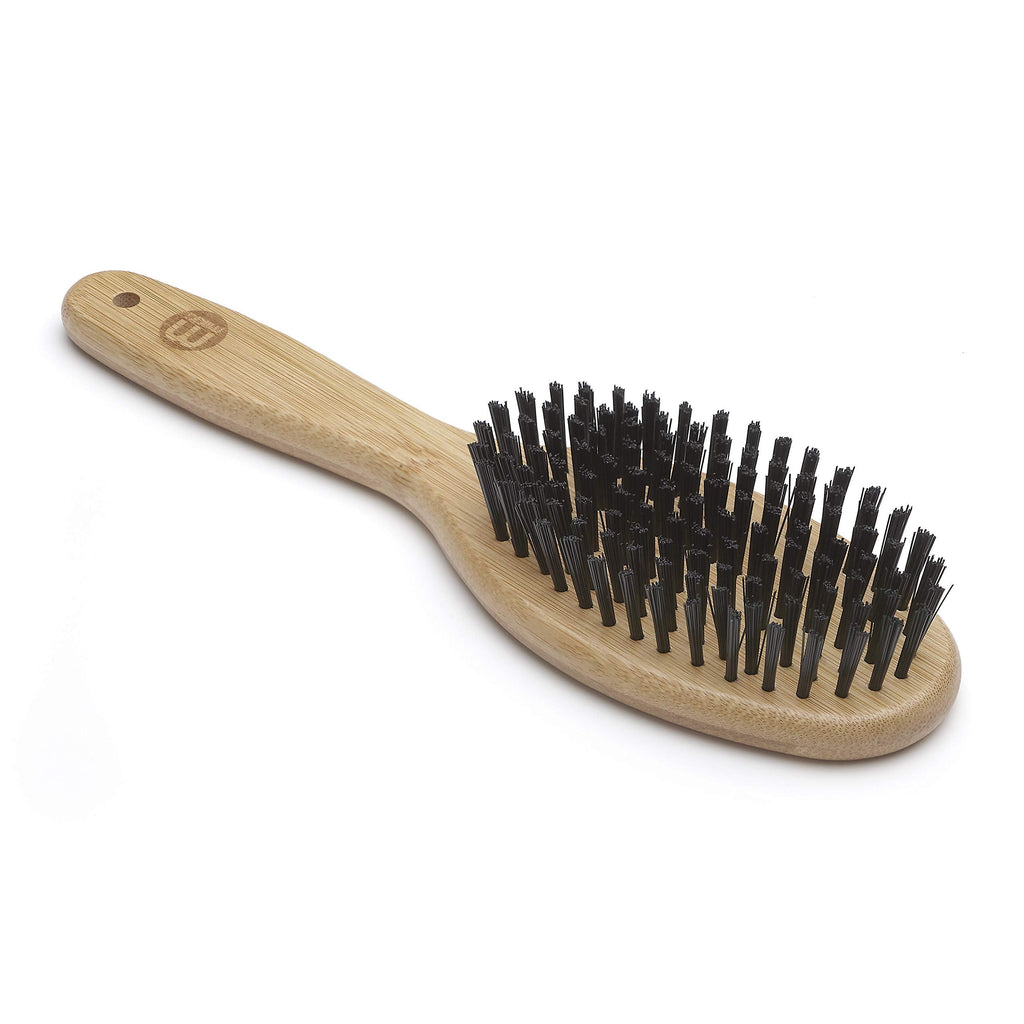 Mikki Bamboo Bristle Brush, for Grooming Dog, Cat, Puppy with Smooth, Short to Medium Hair Coats, Handmade from Natural Sustainable Bamboo, Large L - PawsPlanet Australia