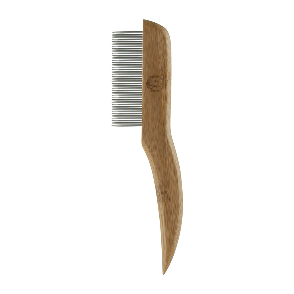 Mikki Bamboo Anti-Tangle Comb for Dog, Cat, Puppy with Fine Short and Medium Hair Coats, Removes Knots, Matts and Tangles, Handmade from Natural Bamboo - PawsPlanet Australia