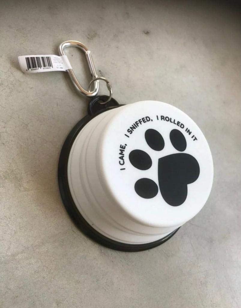 Gifted I came, I rolled in it Travel Water Bowl - PawsPlanet Australia