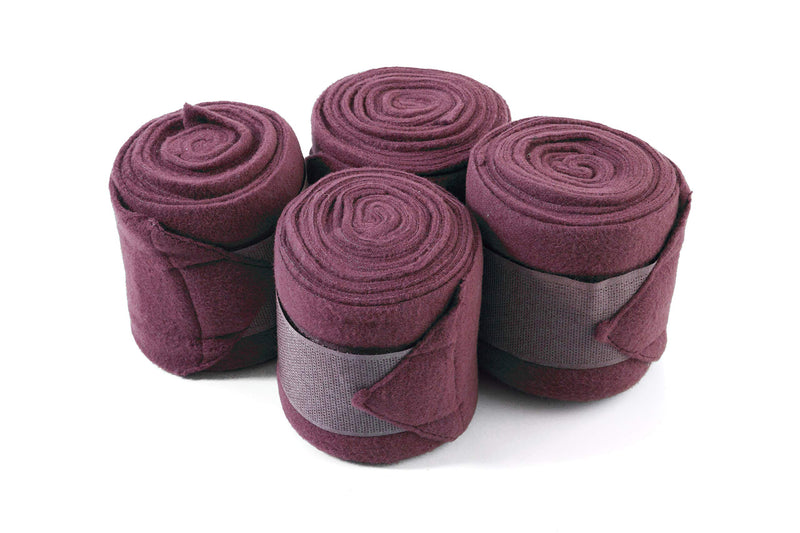 Gee Tac Horse Bandages Leg Wraps Pack of 4 x 3M BURGUNDY - PawsPlanet Australia
