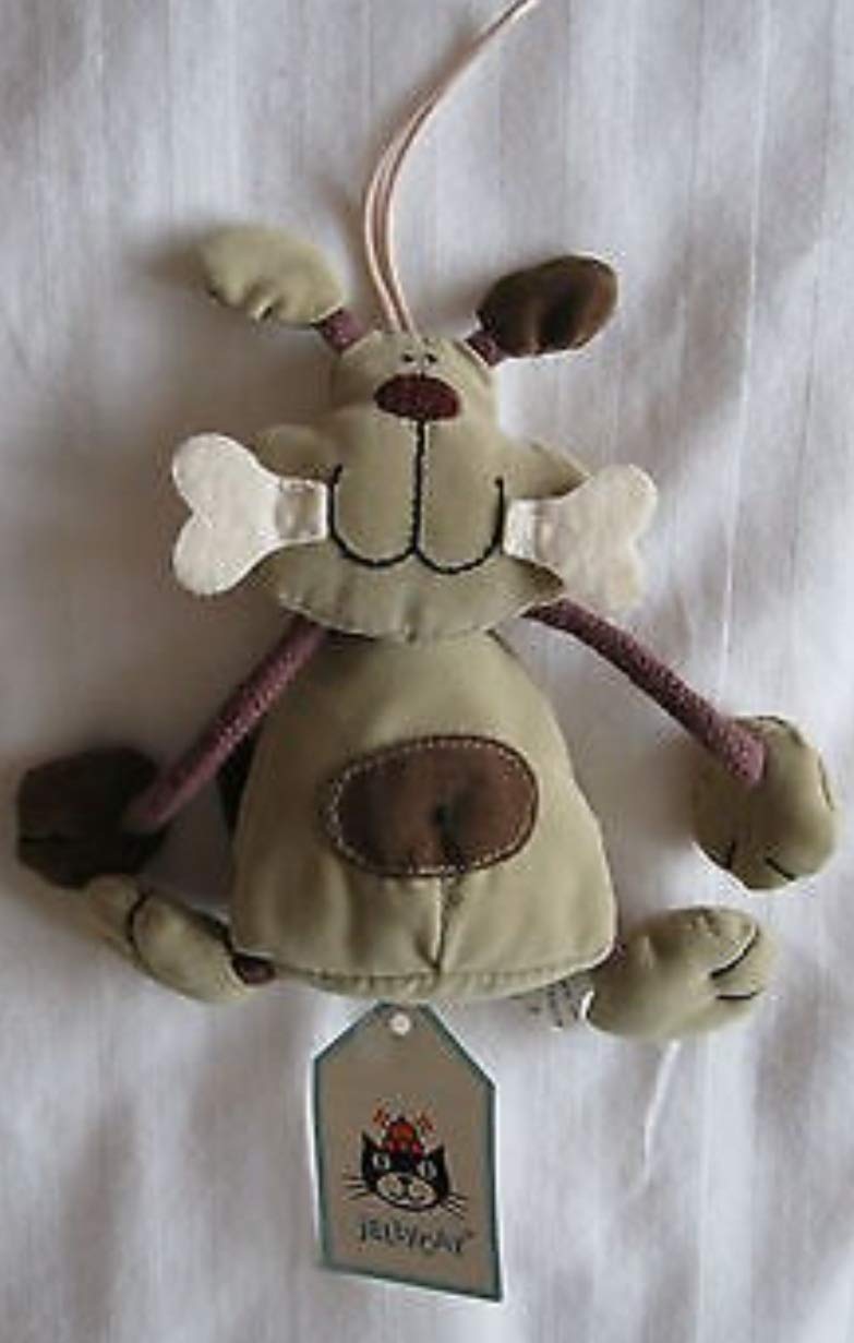 Jellycat Dingly Dangly Dere Dog and Bone Plush Soft Toy - PawsPlanet Australia