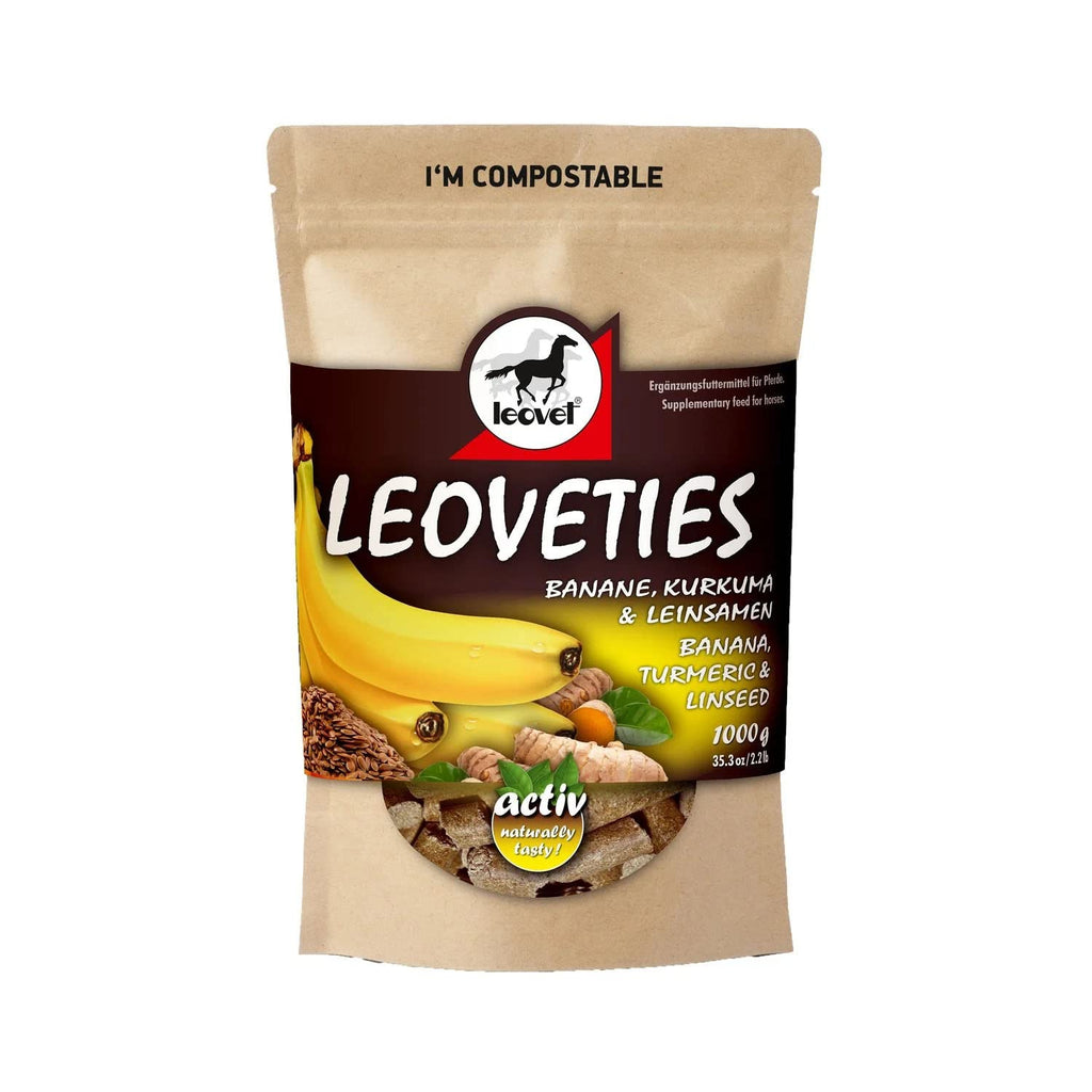 Leovet Banana, Turmeric & Linseed Treats 1kg - PawsPlanet Australia