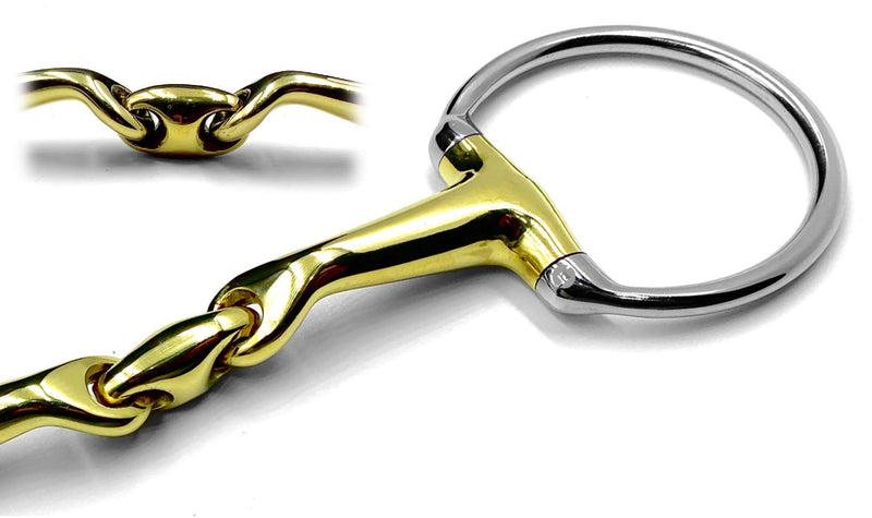 OTTE 14MM Thickness German Silver Eggbutt Snaffle with Angled Degree Lozenge Horse Bit (4.5") 4.5" - PawsPlanet Australia