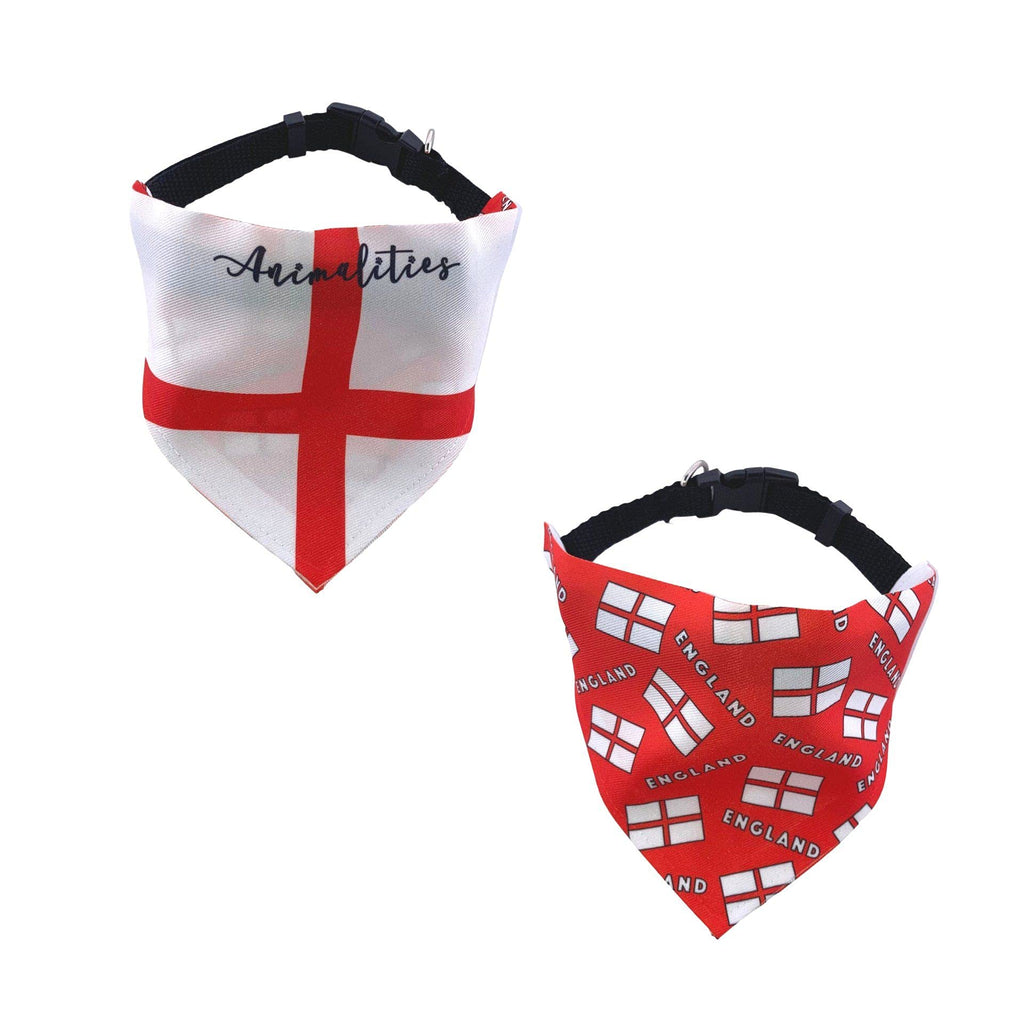 England Flag Double Sided Slip-On Pet Bandana for Dogs, Cats and Rabbits England Flag M - PawsPlanet Australia