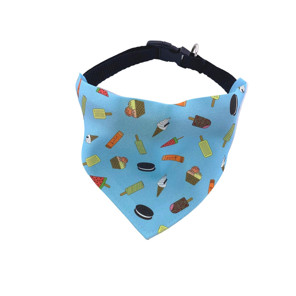 Summer Ice Cream Double Sided Slip-On Pet Bandana for Dogs, Cats and Rabbits (X-Small) XS - PawsPlanet Australia