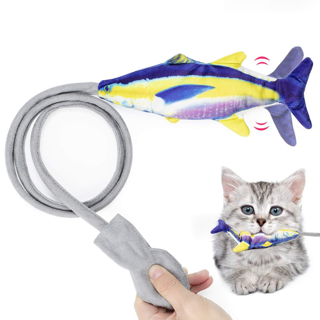 DecStore Floppy Moving Fish Cat Toy with Air Bag, Wiggle Kicker Catnip Toys, Motion Kitten Toy,Funny Interactive Pets Pillow Chew Bite Kick Supplies for Cat Exercise - PawsPlanet Australia