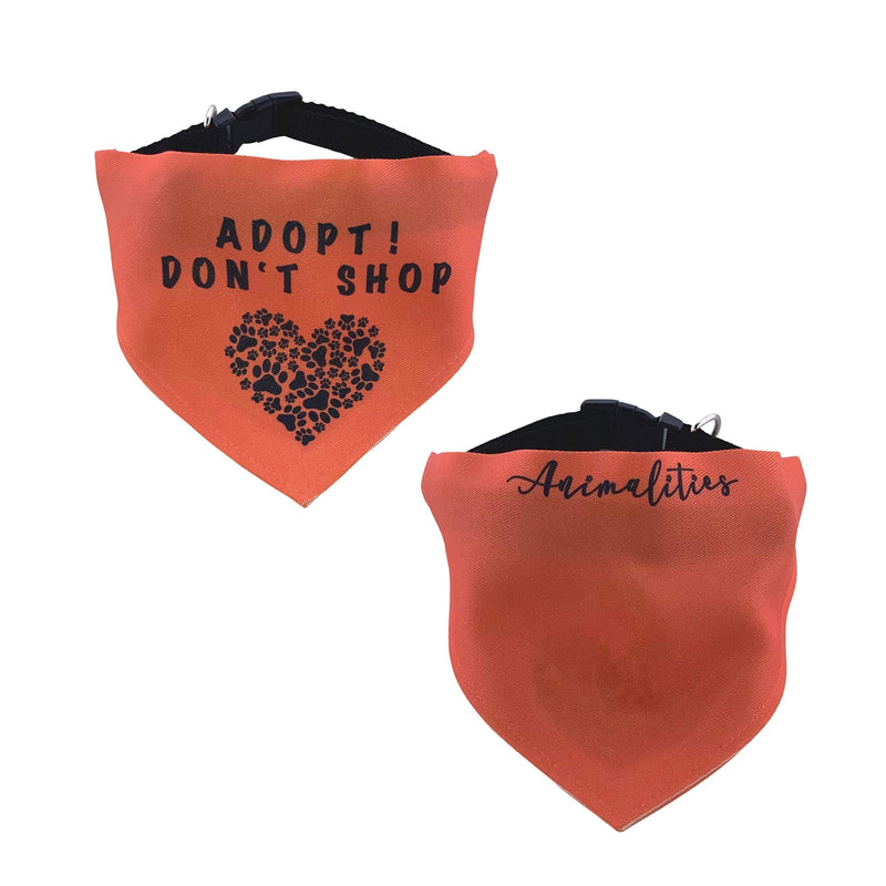 Charity Adopt Don't Shop Slip-On Pet Bandana for rescue Dogs, Cats and Rabbits (X-Small) XS - PawsPlanet Australia