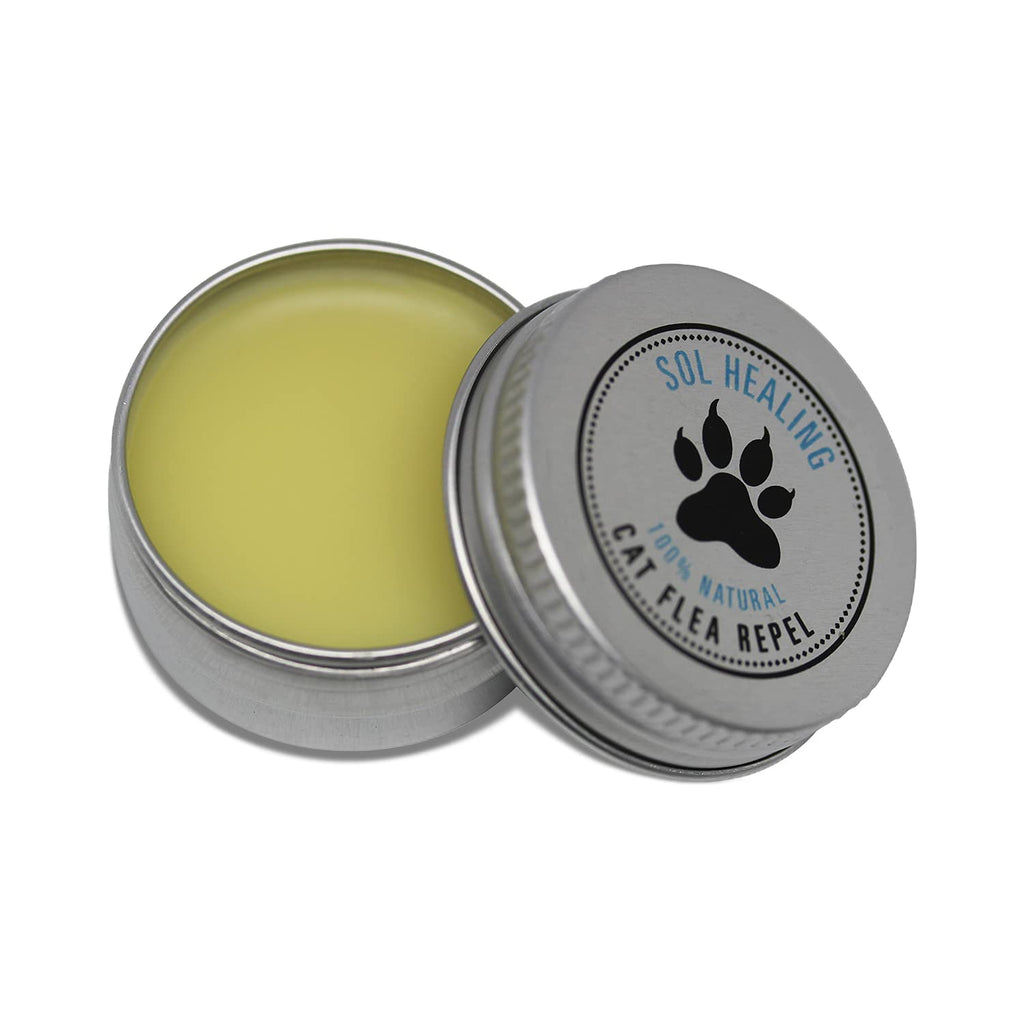 Sol Healing Cat Flea Repel - Natural Insect Repellent Balm for Pet Cats and Kittens - Fleas, Lice, Ticks, and Parasite Deterrent - No Chemicals, SLS and Parabens - Gentle, Safe, Long-Lasting Formula - PawsPlanet Australia