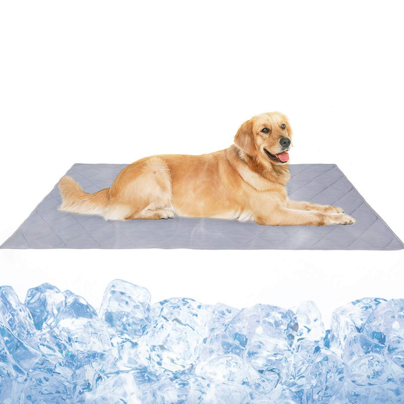 BePetMia Cooling Mat for Dogs and Cats, Pet Dog Cooling Mat 110 x 80 cm, Self-Cooling Mat, Cooling Pad, Washable Summer Cat Dog Cooling Blanket, Sleeping Blanket, Perfect for Home and On the Go 100*80 - PawsPlanet Australia