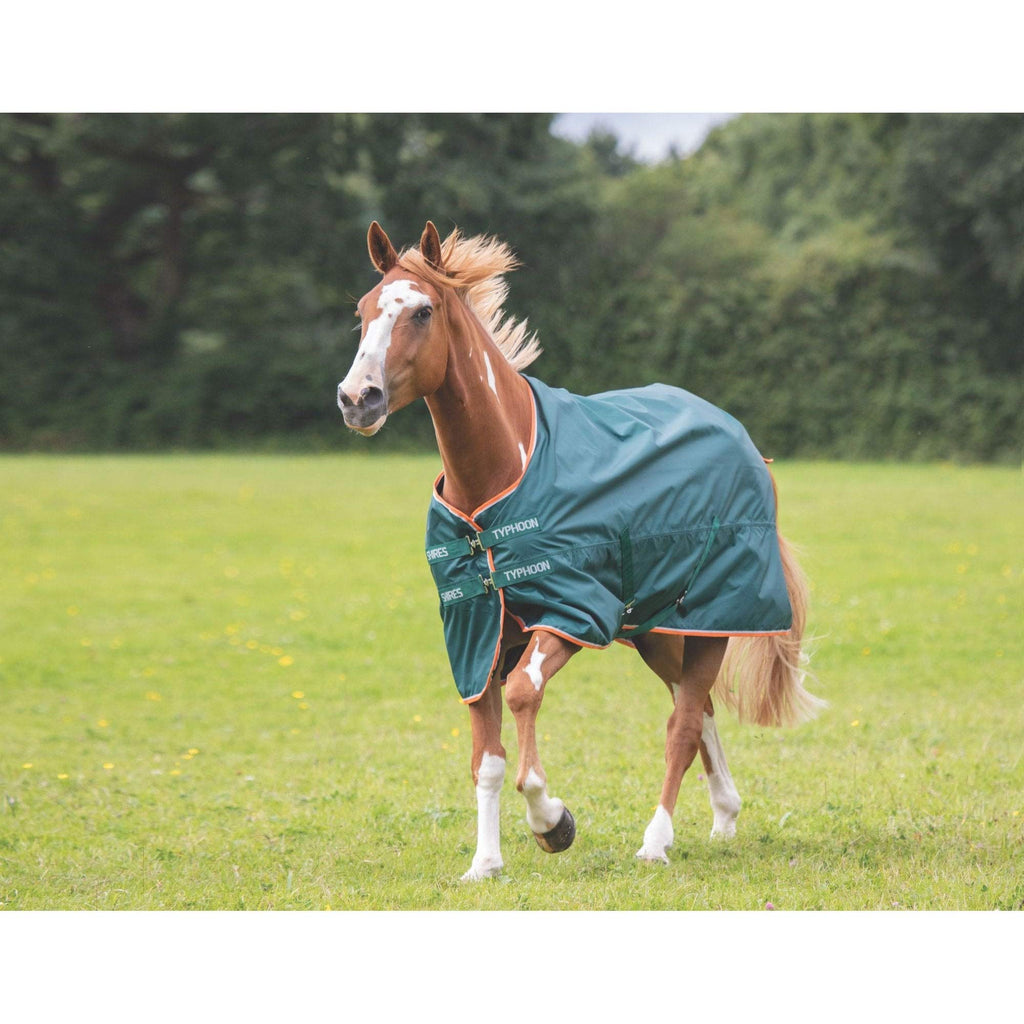 Shires Typhoon Lite Turnout Rug - Green 4ft 3in - PawsPlanet Australia