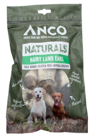 Anco Naturals Hairy Lamb Ears Dog/Puppy Treat - 90g - 100% Healthy & Natural - PawsPlanet Australia