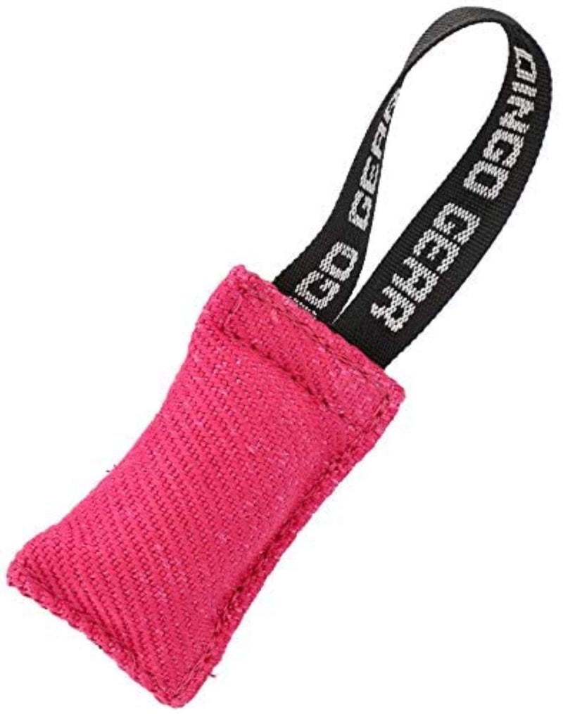 DINGO GEAR Cotton Nylon Teething Sausage for Dog Training K9 IGP IPO Obiedence Protective Dog Sport (10 x 5 cm Mini, Pink) - PawsPlanet Australia