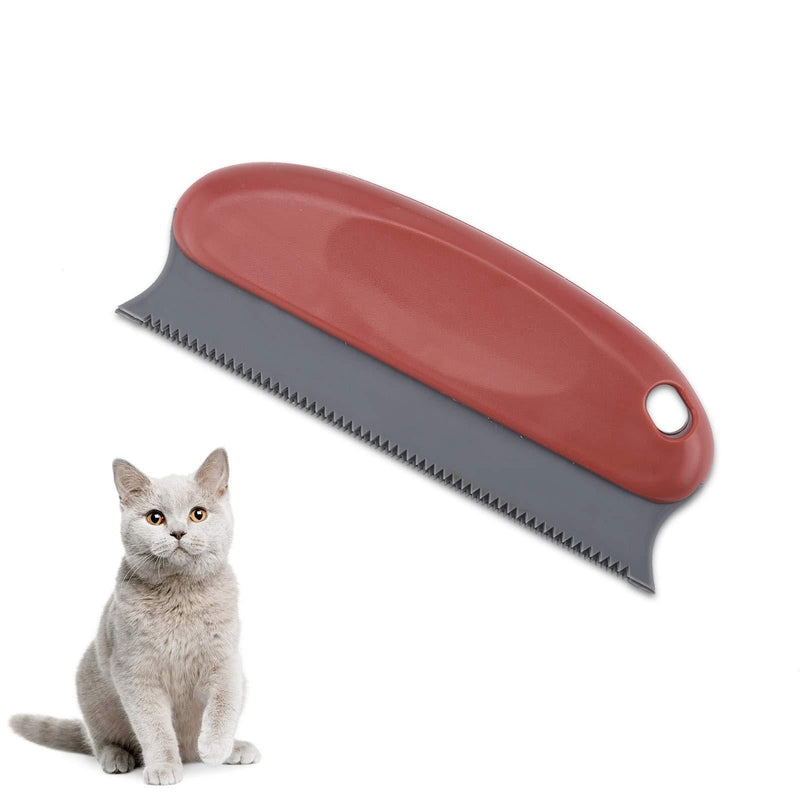 AUXSOUL Pet Hair Remover Brush Reusable Animal Hair Removal Brush for Dog Cat Multifunction Clean Pet Hair from Sofa Carpet Furniture Laundry Clothes Pets Bed(Red) Red - PawsPlanet Australia