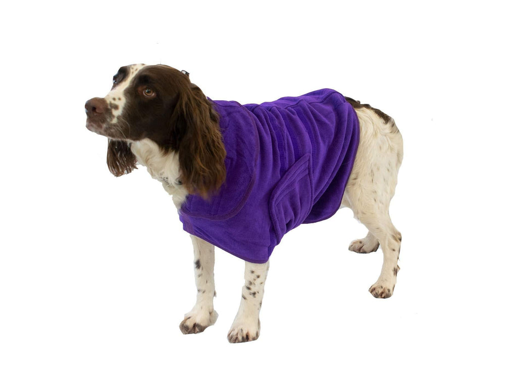 Modo Microfiber Dog Blankets Red and Purple, Quick Dry-Super Absorbant- 4 Small(40-54cm Chest,35cm Back Length,31cm Length), Purple Small(40-54cm Chest,35cm Back Length,31cm Length) - PawsPlanet Australia