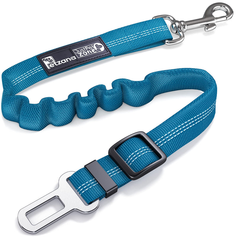 Dog Seat Belt for Car - Adjustable Dog Car Safety Harness, Elastic Anti shock Dog Seat Belt. Blue 1 Pack - PawsPlanet Australia