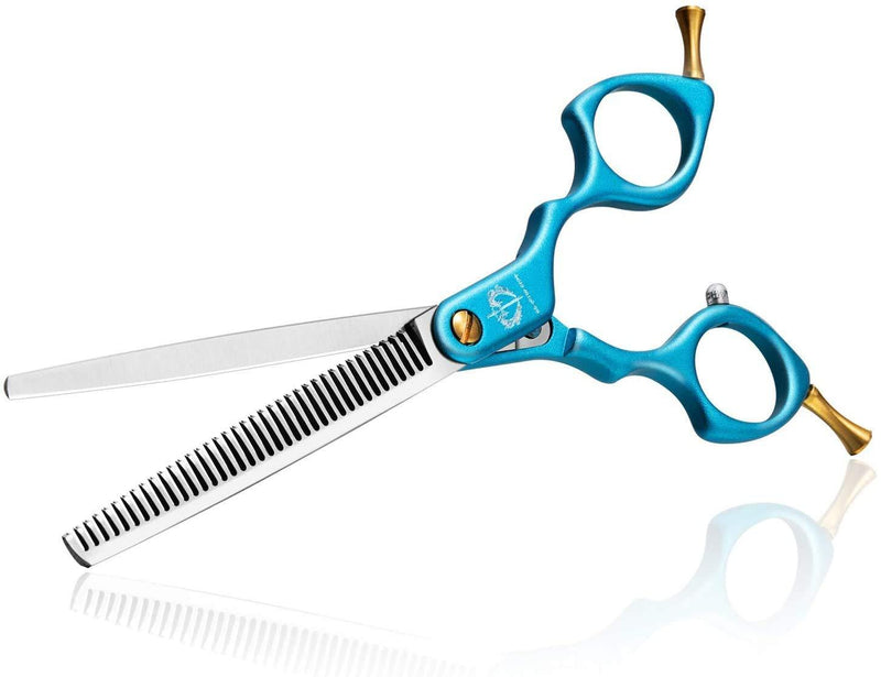 DRAGON RIOT 6.5" Professional Dog Thinning Grooming Scissors Razor Sharp Pet Hair Thinning Shear Ultra Lightweight Grooming Shear for Dogs and Cats (Thinning) C.Thinning Shear - PawsPlanet Australia