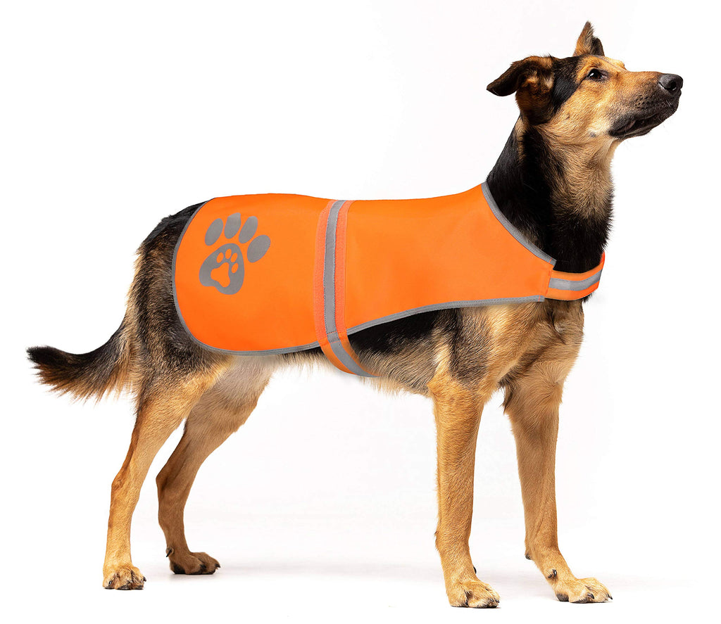 SPOFLY Dog Vest, Blaze Orange Hunting Vest Safety Reflective Dog Jacket Fits Small Medium Large Dogs Hook and Loop Fastener High Visibility and Safety from Hunters Cars and Other (Blaze Orange, XS) - PawsPlanet Australia