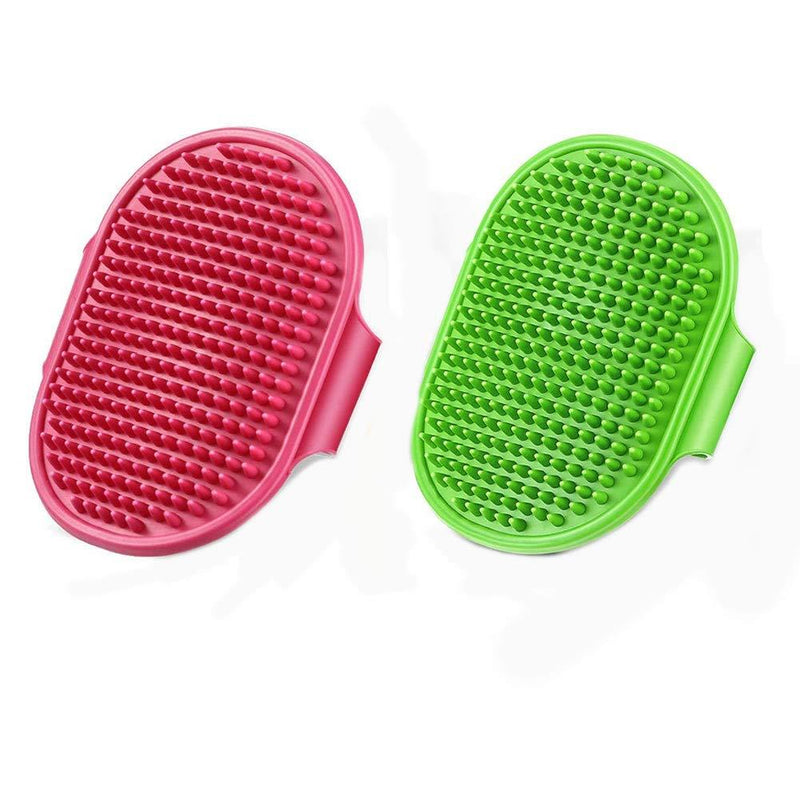 Dusenly 2pcs Dog Grooming Brush Rubber Pet Bath Brushes Massage Brush Washing Brushes Shampoo Brush for Dogs and Cats with Short or Long Hair - PawsPlanet Australia
